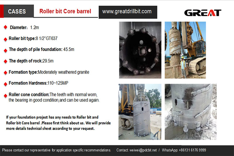 Roller bit Core barrel
